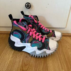 Converse Run Star Motion Platform 90’s Marbled Size 9 Womens
